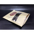 Kraft Paper Doypack with Stripe Window